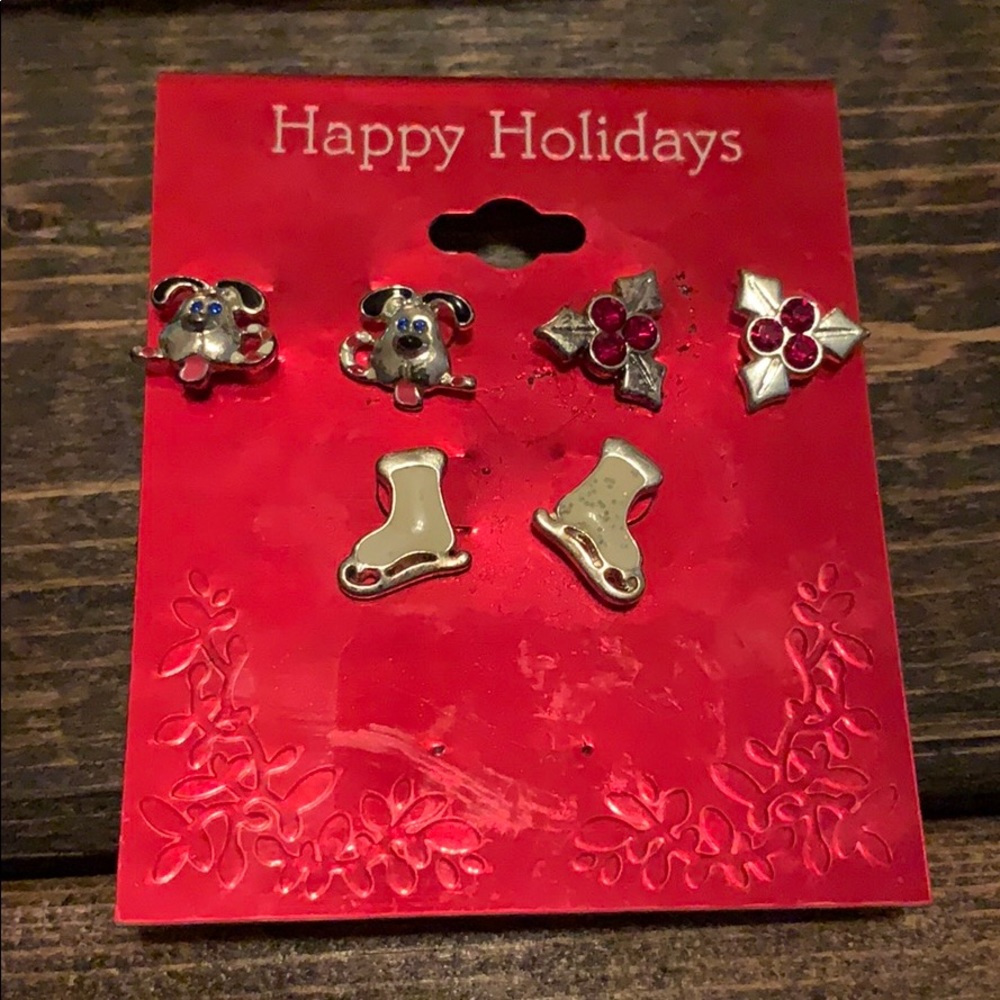 Set of 3 Holiday Earrings